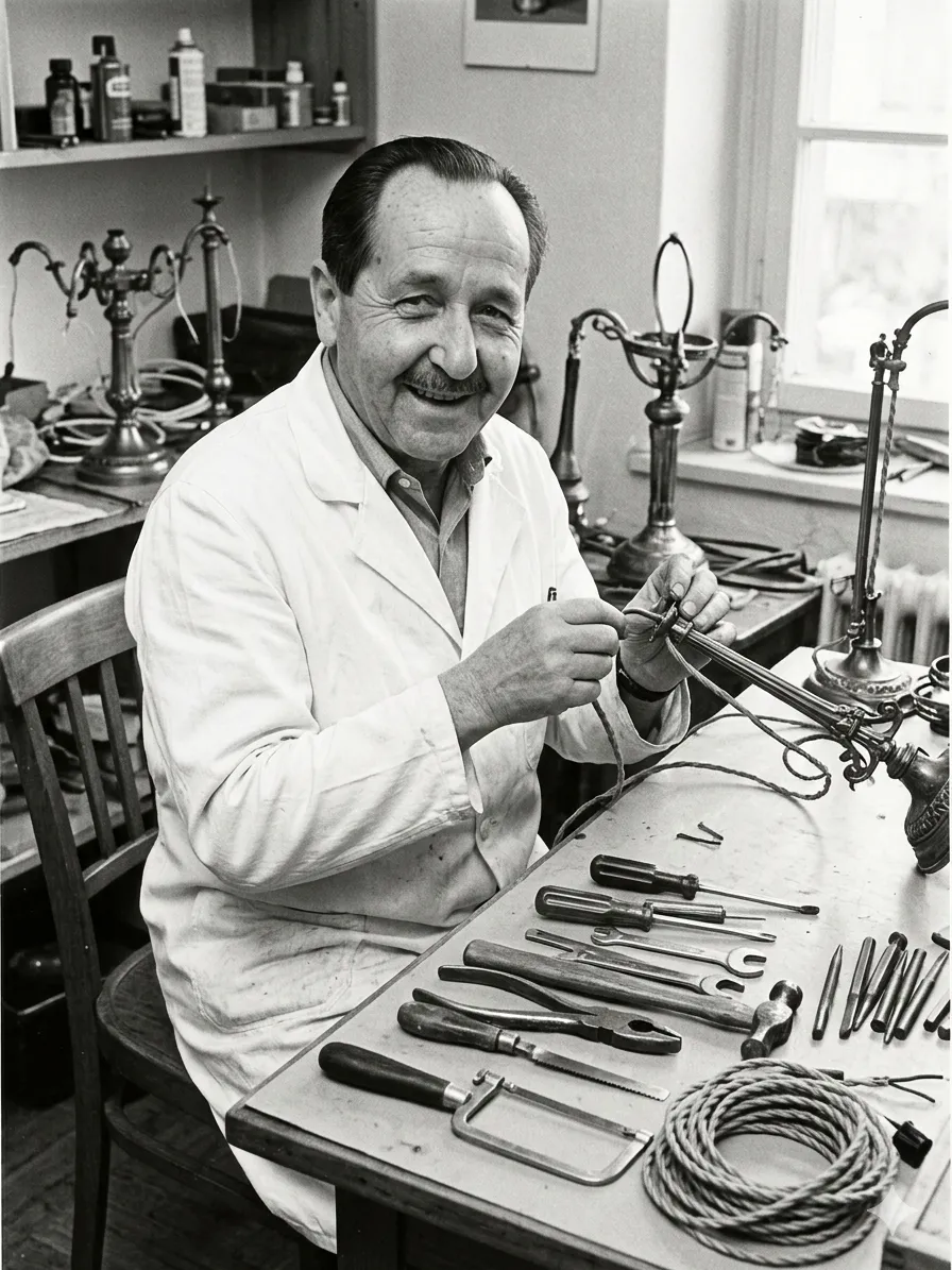 Ángel Sixto en su taller — 1ª generación