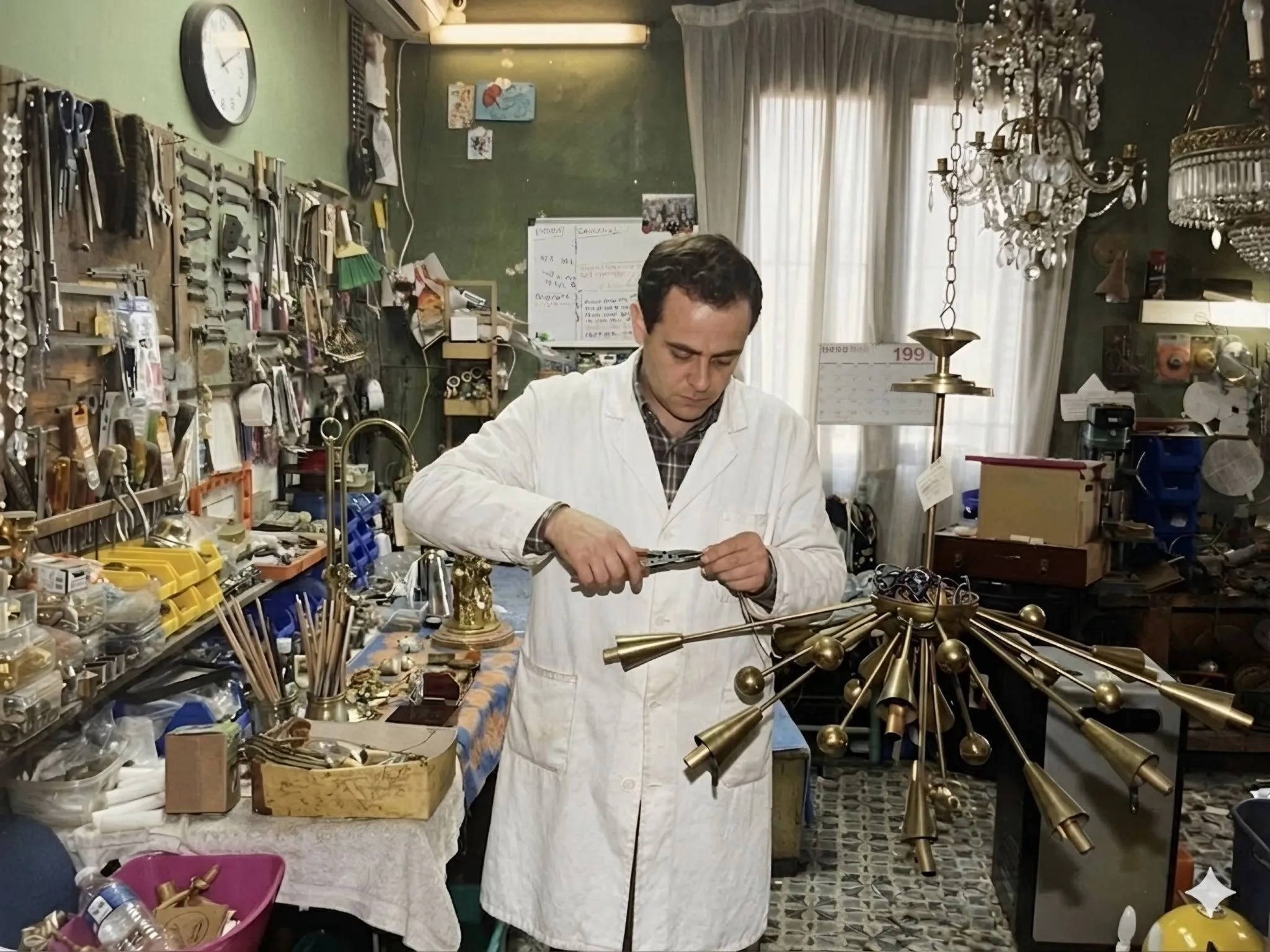 José Luis Sixto en el taller — 2ª generación